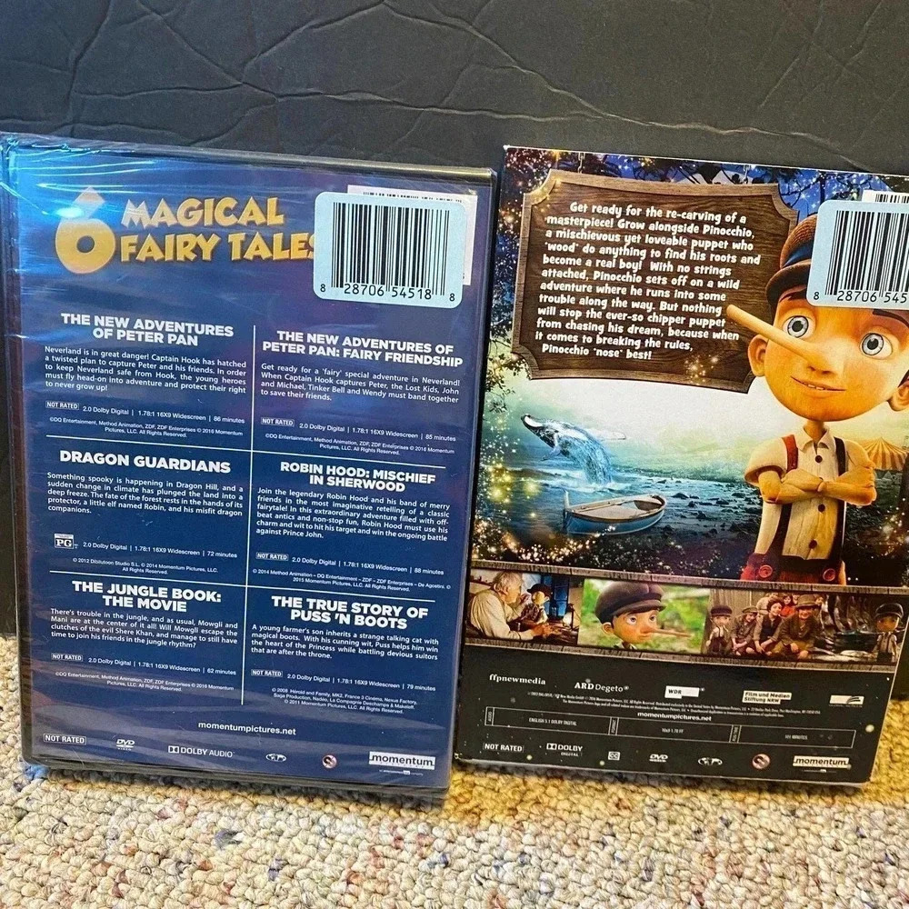 2 New DVD MOVIES PINOCCHIO AND 6 Magic Fairy Tales - Picture 4 of 4